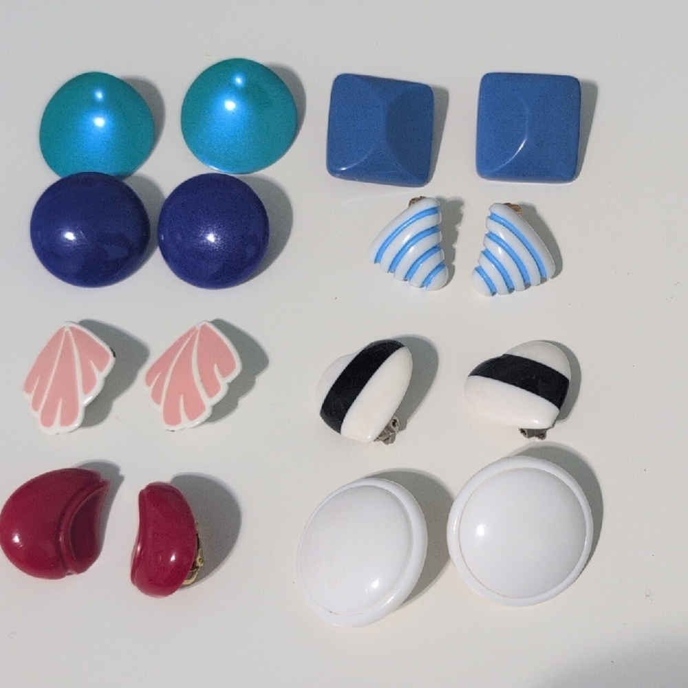 Vintage Clip-on Earring Set, Mostly Avon